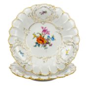 MEISSEN 2 Prunkschalen, 1. und 2. Wahl, ab 1924.