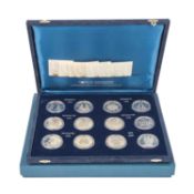 Vatikan - Set "Monetazione in argento verso l'anno santo del 2000"