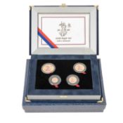 USA /4-tlg. GOLDSet - Gold Eagle mit Diamanten 2000