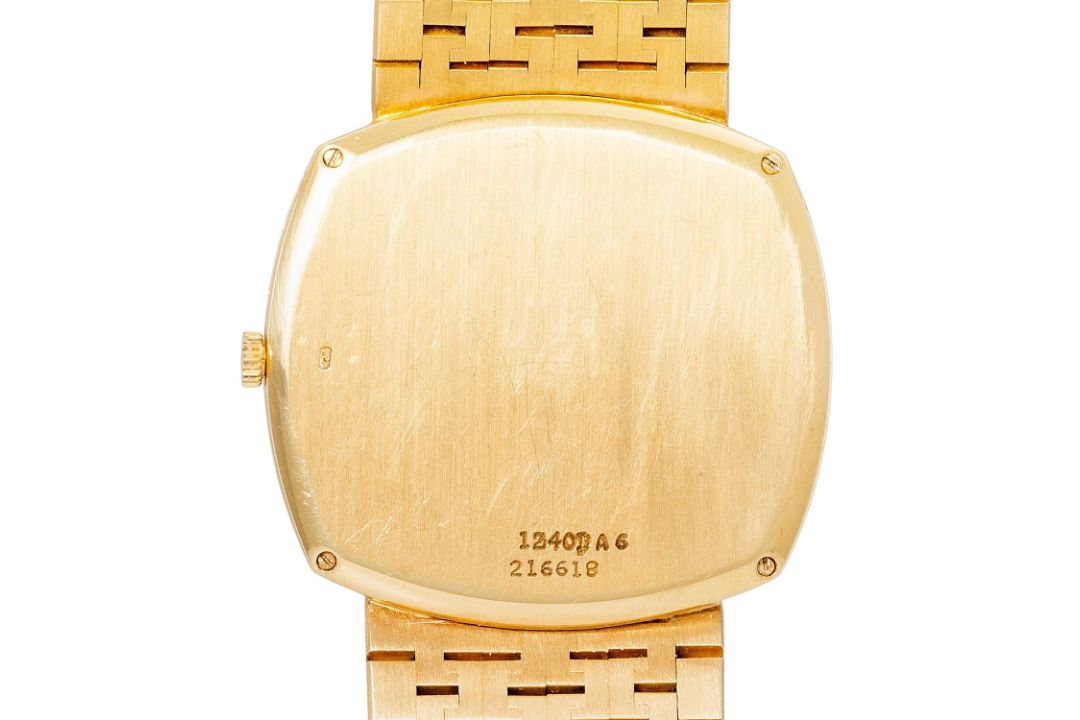 PIAGET Vintage Ref 12401A6. Goldene Herrenuhr. - Bild 2 aus 6