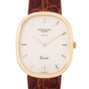 PATEK PHILIPPE seltene Vintage Jumbo Ellipse d'Or "BEYER" Herrenuhr, Ref. 3838. Ca. 1980er Jahre.