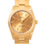 ROLEX Oyster Perpetual 34 Armbanduhr, Ref. 14208. Full Set 2002.