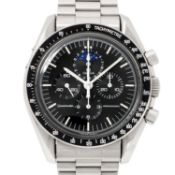 OMEGA seltene Vintage Speedmaster Professional "Speedymoon" Herrenuhr, Ref. 345.0809. Ca. 1985.