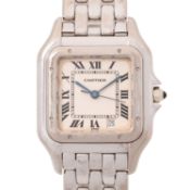 CARTIER sehr seltene Vintage MM Panthere Armbanduhr, Ref. 383955. Ca. 1980er Jahre.