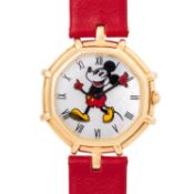 GERALD GENTA seltene Fantasy "Mickey Mouse" Damenuhr, Ref. 2850.7. Full Set 1988.
