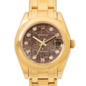 ROLEX Datejust 31 Pearlmaster "Tahiti MOP Jubilee Diamonds" Damenuhr, Ref. 81208. Full Set 2010.