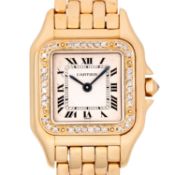 CARTIER Panthere PM "Factory Diamonds" Damenuhr, Ref. 866919.