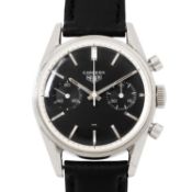HEUER Vintage "Carrera 45" Herren Chronograph, Ref. 3647N. Erste Serie, ca. 1965.