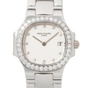 PATEK PHILIPPE Vintage seltene Lady Nautilus "Factory Diamanten", Ref. 4700/530G-001. Ca. 1980er Jah