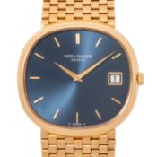 PATEK PHILIPPE seltene Vintage Ellipse d'Or "Jumbo" Herrenuhr, Ref. 3839/1. Ca. 1980er Jahre.