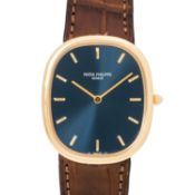 PATEK PHILIPPE Neo-Vintage Ellipse d'Or "Jumbo" Herrenuhr, Ref. 3738/100. Full Set 1994.