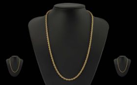 A Fine 9ct Gold Ladies or Gents Rope Twi
