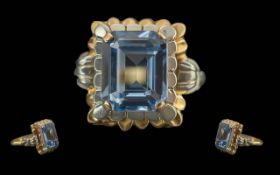 Ladies 18ct Gold Two Tone Single Stone A