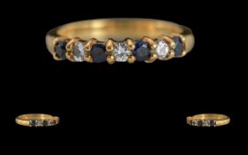 Ladies 18ct Gold Sapphire and Diamond Se