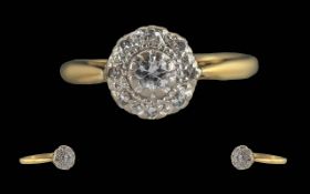 Ladies Attractive 18ct Gold and Platinum