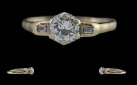 Ladies 18ct Gold & Platinum Diamond Set