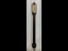 Adie & Son Edinburgh Stick Barometer. A Regency cased stick barometer by Adie & Son, Edinburgh,