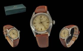 Rolex Oyster Precision All Original Gents Stainless Steel Automatic Watch with Original Rolex Signed