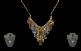 Ladies Art Deco Style Pleasing Two Tone