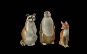 Collection of ( 3 ) Ceramic Russian Lomo