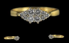 Ladies Attractive and Petite 18ct Gold D