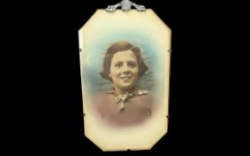Vintage Painting - Watercolour Under Gla