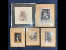Etched Framed Pictures, Napoleon, Grand