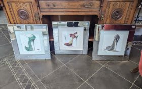 Collection of Five Modern Mirrored Frame