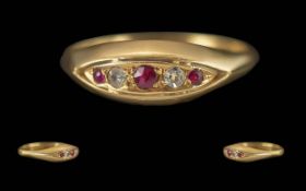 Edwardian Period Ladies 18ct Gold Ruby a