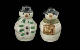 Wade ' Snowmen ' Cruet Set with Stoppers