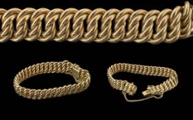 Fine Quality 14ct Gold - Solid 4 Link De
