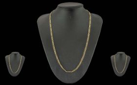A Fine 9ct Gold Fancy Link Necklace/Chai