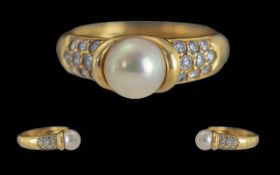 Ladies 18ct Gold Pleasing Diamond & Pear
