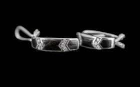 Ladies 14ct White Gold Contemporary Sapp