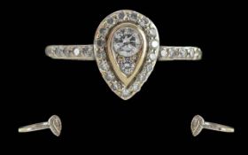 Ladies Excellent 18ct White Gold Diamond