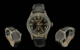 Universal Geneve 1940's Military Style Mechanical Steel Cased Wrist Watch. Ref Number 1029427 31230,