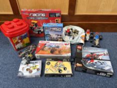 Box of Lego & Meccano Sets, including Lego Technic 42092, Meccano Off Road Rally Buggy, Mechanix