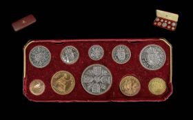 Royal Mint Elizabeth II 1953 - Boxed Coronation 10 Coin Set. Mint Condition and Tone - Please