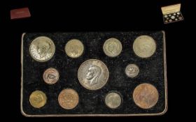 Royal Mint King George VI - Boxed 1937 11 Piece Specimen Coin Set. Mint Condition.