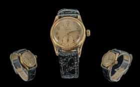 Tudor Oyster Commander Gold on Steel Mechanical Wrist Watch, Working Order. c.1940's. Case / Dial