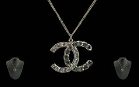 Chanel Interest - Ladies Chanel Large Pendant & Necklace, Full Marks for Chanel, Comes with Chanel