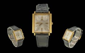 Jaeger - Le Coultre 818 Calibre Gents 18ct Gold Cased Mechanical Manual Wind Wrist Watch, Model No