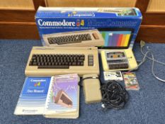Commodore 64 With Books & Peripherals - (Untested)