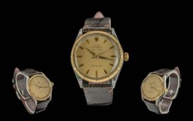 Rolex - Oyster Perpetual Super Precision ' Air King ' 18ct Gold on Steel Gents Wrist Watch. c.1960 -