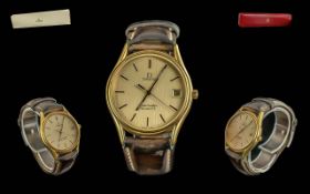 Omega - Seamaster Cal 1337 Gents Quartz Wrist Watch with Original Deluxe Leather Omega Watch Strap