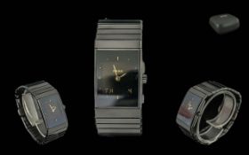 Rado - Diastar Gents Black Ceramic Multi-Functional Quartz Wrist Watch. Model No 196-03-643. Many