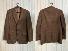 Christian Dior Brown Wool Tweed Casual Gents Jacket - Size 40'' Reg.