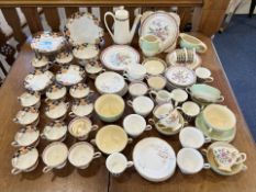 Two Boxes Of Part Tea Sets - To Include Burleigh Ware, Royal Tuscan, Tuscan and Roma.