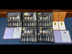 Small Collection Of Boxed Cutlery - Kings Pattern by Viners.