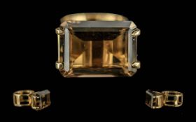 Ladies 9ct Gold Contemporary Designed Si